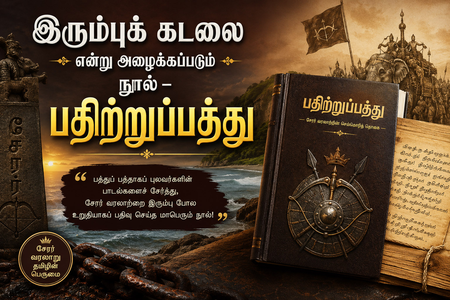 இரும்புக் கடலை என்று அழைக்கப்படும் நூல் – பதிற்றுப்பத்து