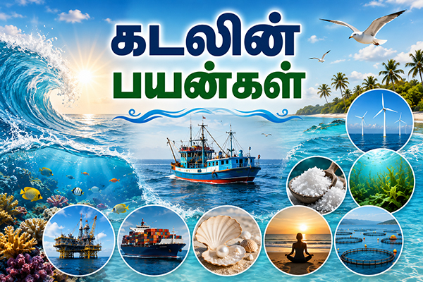 கடலின் பயன்கள் 10 points